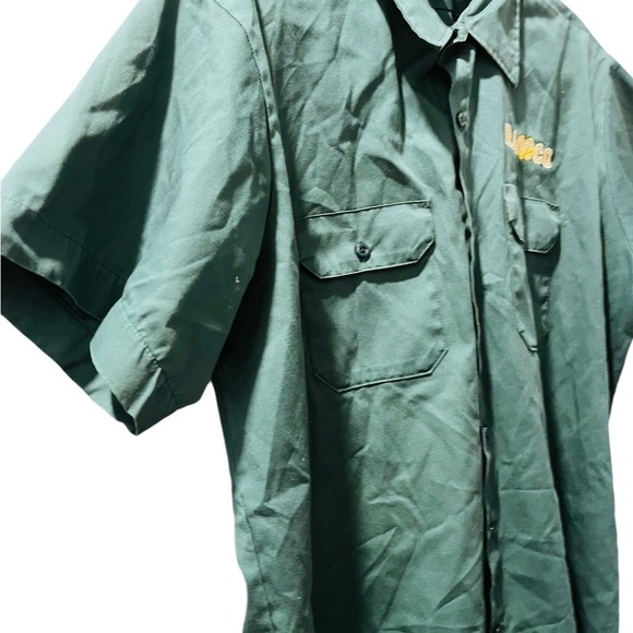 Vintage Ramco Big Ben Embroidered Short Sleeve Button Down Shirt Size XL Biker - Picture 3 of 5